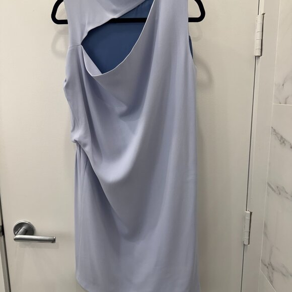 Acne Studios Light Blue Asymmetrical Midi Dress US Size 8 (but fits a 10) - Picture 5 of 7